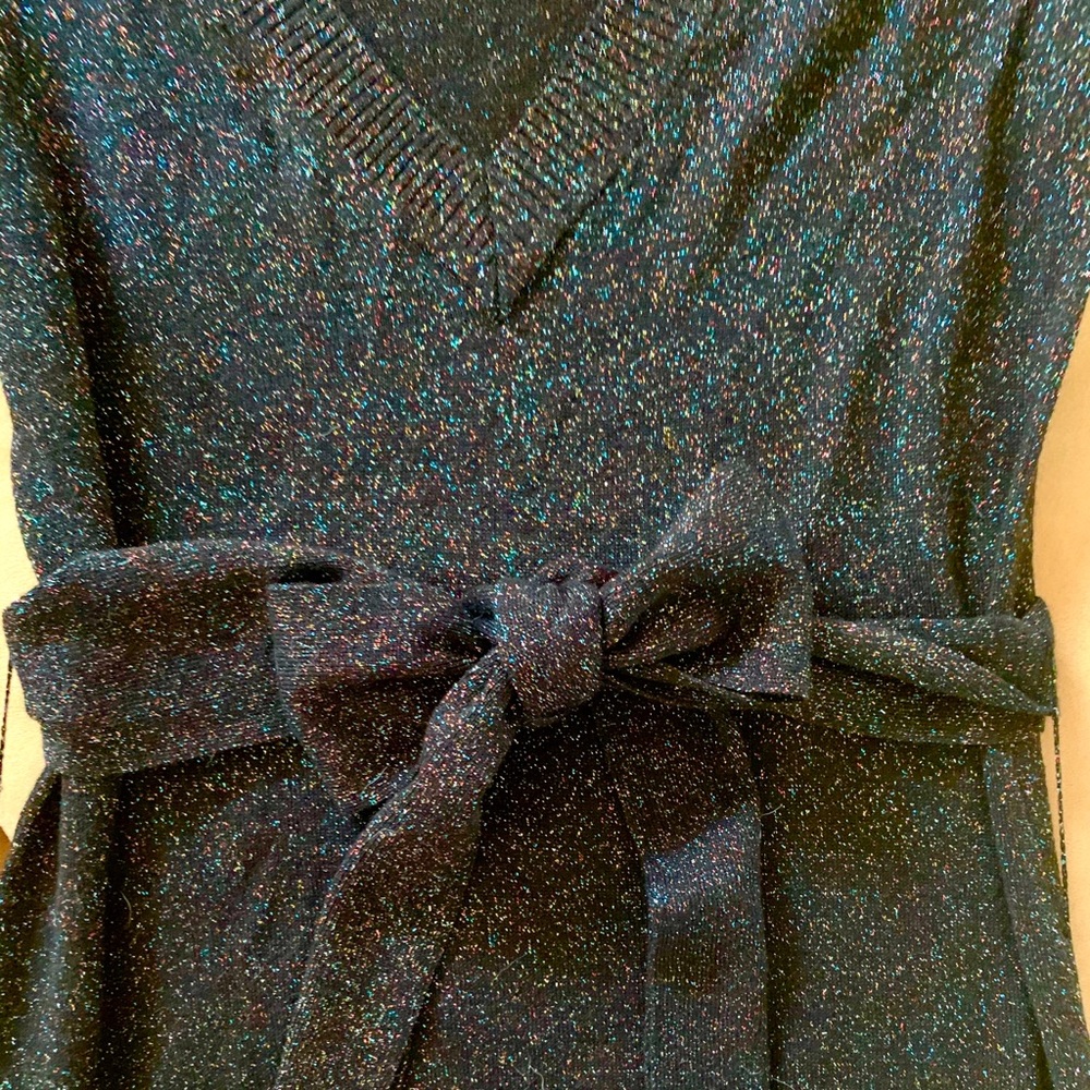 French connection black shimmer / sparkle dress
